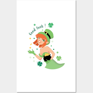 Good luck St Patrik's day Posters and Art